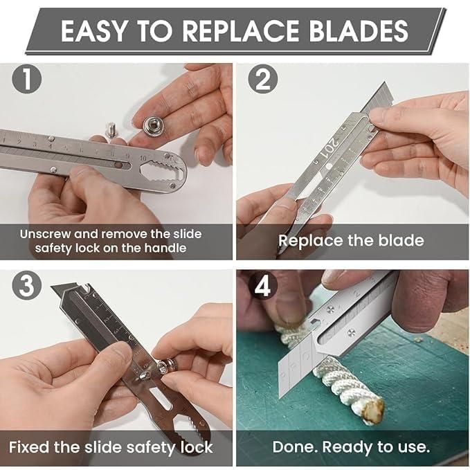6 in 1 Stainless Steel Utility Knife